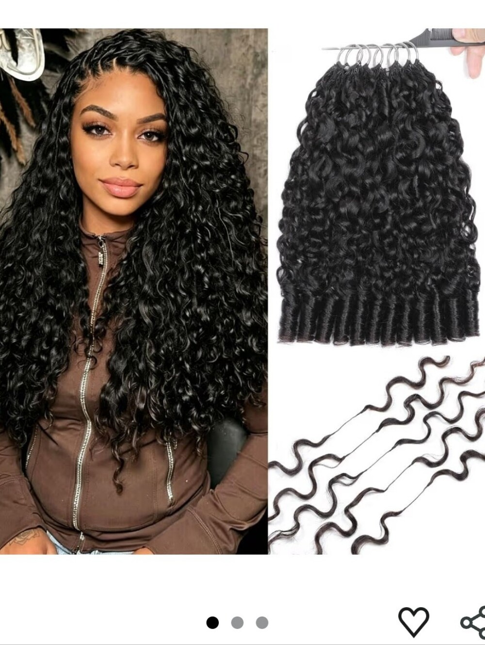 Feather Crochet Human Hair Burmese Curly 22 Inch 300g Knotless Pre‑Separated